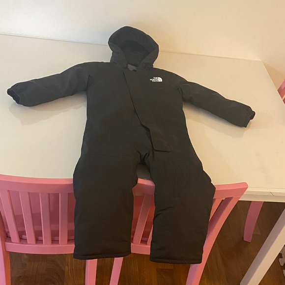 The North Face Charcoal Hooded Snowsuit - Picture 1 of 6